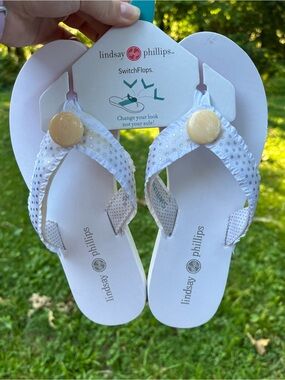 lindsay phillips Lulu Switchflops White Sandal Flip-Flops